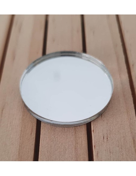 Peanas redondas metacrilato espejo 3 mm Peanas redondas metacrilato espejo 3 mm