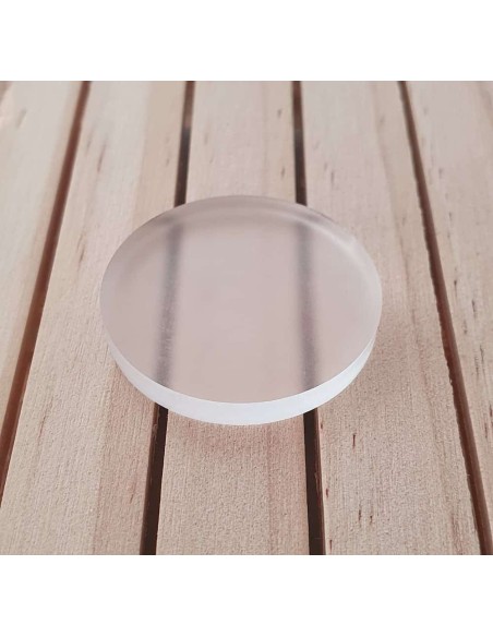 Peanas redondas metacrilato satinado 4 mm