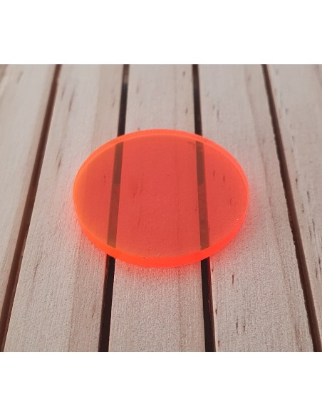 Peanyes rodones metacrilat fluor Taronja 3 mm