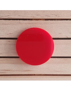 Peanas redondas metacrilato rojo 3 mm 2