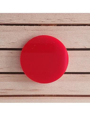 Peanas redondas metacrilato rojo 3 mm