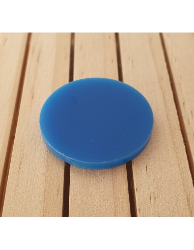 Peanyes rodones metacrilat blau 3 mm