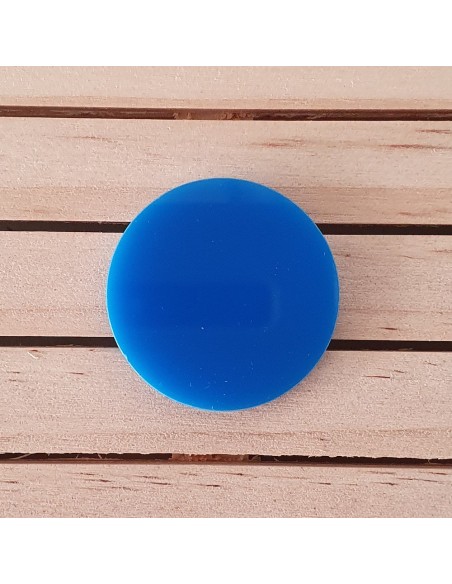Peanyes rodones metacrilat blau 3 mm