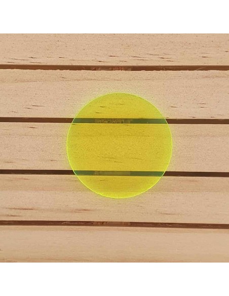 Peanas redondas metacrilato flúor Verde