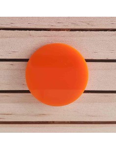 Peanas redondas metacrilato naranja 3 mm 2