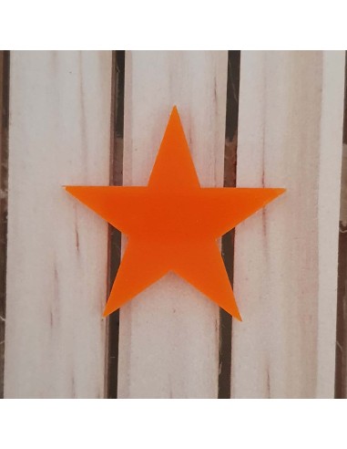 Estrelles de metacrilat Taronja 3 mm