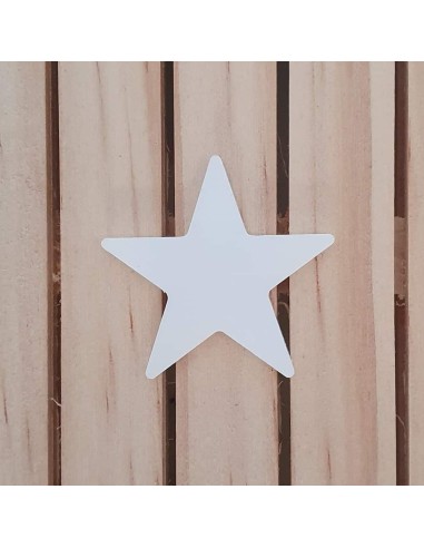 Estrellas de metacrilato Blanco opal 3 mm