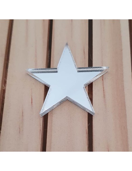 Estrelles de metacrilat mirall 3 mm