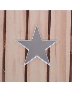 Estrellas de metacrilato espejo 3 mm 2