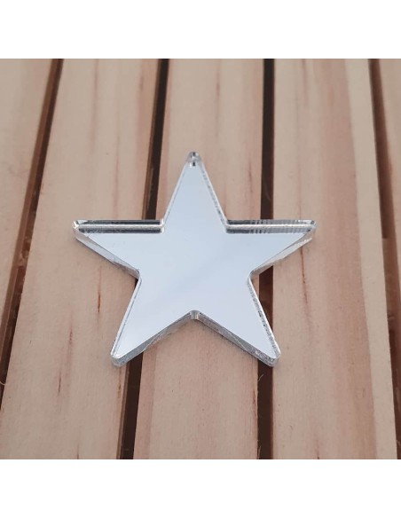 Estrelles de metacrilat mirall 3 mm