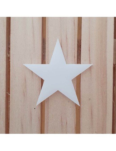 Estrellas de metacrilato Blanco opal 3 mm