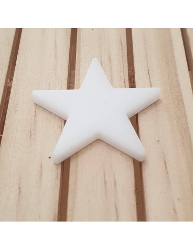 Estrellas de metacrilato Blanco opal 3 mm