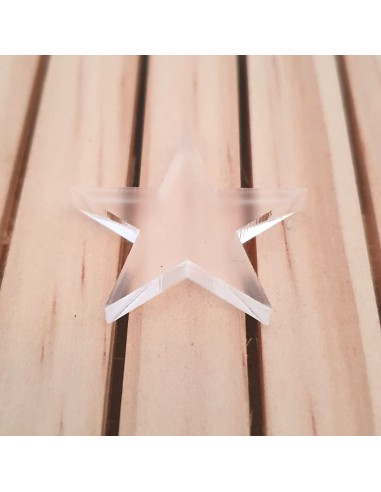 Estrelles de metacrilat satinat 4 mm