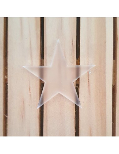 Estrellas de metacrilato satinado 3