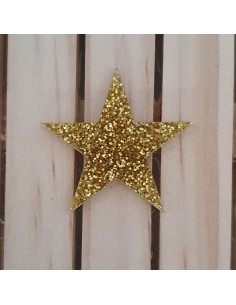 Estrelles de metacrilat Glitter ( purpurina )  or 3 mm 2