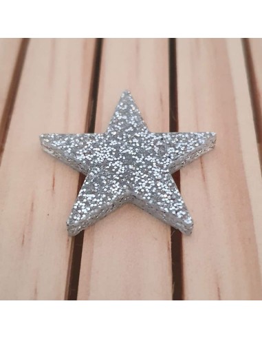 Estrellas de metacrilato Glitter ( Purpurina )