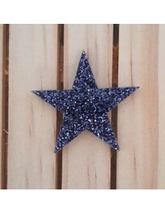 Estrelles de metacrilat Glitter ( purpurina )  Negre 2