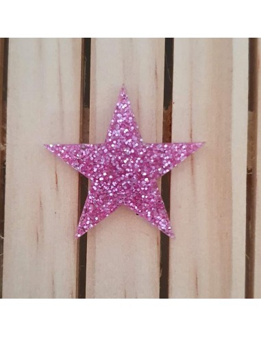 Estrelles de metacrilat Glitter ( purpurina )  Rosa