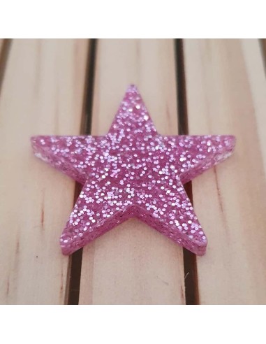 Estrellas de metacrilato Glitter Purpurina