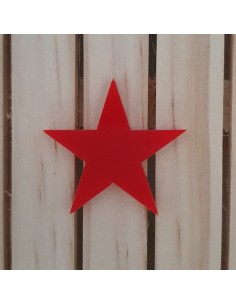 Estrelles de metacrilat Vermell  3 mm 2