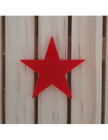 Estrelles de metacrilat Vermell