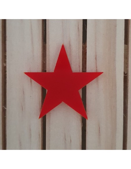 Estrellas de metacrilato Rojo Estrellas de metacrilato Rojo
