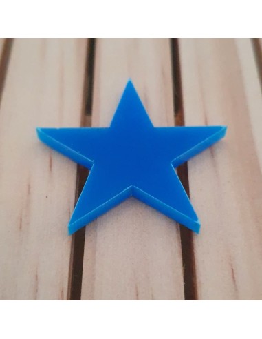 Estrellas de metacrilato Azul de 3 mm