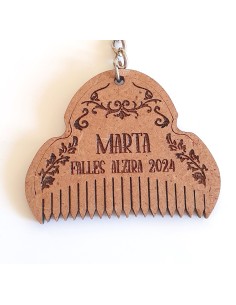 Llavero Peineta Fallera Personalizado
