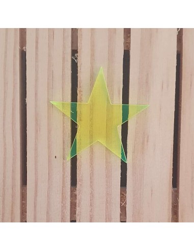 Estrellas de metacrilato Fluor Verde